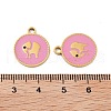 Ion Plating(IP) 316 Stainless Steel Enamel Pendants STAS-U014-61G-02-3