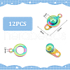 Unicraftale 12Pcs 201 Stainless Steel Snap Clasps STAS-UN0053-71-3