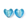 Handmade Silver Foil Lampwork Glass Beads LAMP-Q005-06B-1