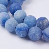 Dyed & Heated Natural Blue Aventurine Beads Strands G-J376-31-8mm-3
