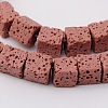 Natural Lava Rock Beads Strands G-L435-01-6mm-19-1