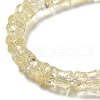 Transparent Crackle Glass Beads Strands GLAA-D025-01D-3