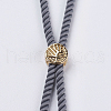 Nylon Twisted Cord Bracelet Making MAK-F018-07G-RS-3
