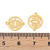 925 Sterling Silver Hollow Connector Charms STER-A046-01G-3