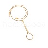 Alloy Flat Round Link Ring Bracelets for Women FS-WG2E176-01-5
