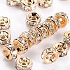 Brass Rhinestone Spacer Beads X-RB-A014-Z4mm-01LG-NF-1