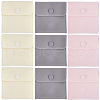 CRASPIRE 3 Colors Square Velvet Jewelry Bags TP-CP0001-03A-1