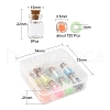 720Pcs 9 Color Luminous Transparent Glass Seed Beads DIY-YW0005-81-5