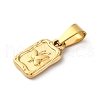 304 Stainless Steel Pendants for Necklaces STAS-L289-03G-2