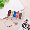90G 5 Colors 12/0 Baking Paint Glass Seed Beads SEED-YW0001-14A-6