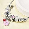 Alloy Enamel European Beads Charm Bracelets BJEW-F495-16P-5