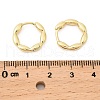 Oval Brass Hoop Earrings EJEW-Z102-34G-5