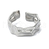 304 Stainless Steel Cuff Rings for Women RJEW-M019-54P-2