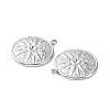 304 Stainless Steel Pendant Rhinestone Settings STAS-L269-011P-3