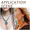 16Pcs 8 Styles Synthetic Turquoise Pendants FIND-TA0002-15-17