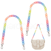 Rainbow Color Acrylic Curb Chain Bag Strap FIND-WH0143-47A-1