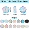 SOFPLATE 100Pcs Transparent Normal Glass Beads GLAA-SP0001-16-2