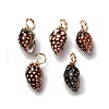Spiral Shell Pendants PALLOY-JF02492-02-1
