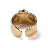 Ion Plating(IP) 304 Stainless Steel Wide Band Open Cuff Rings RJEW-F167-02G-10-4