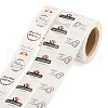 6 Rolls 3 Style Word Handmade with Love Self-Adhesive Kraft Paper Stickers DIY-LS0003-33-2