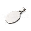 304 Stainless Steel Pendants STAS-P393-01P-2