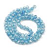 Spray Painted Imitation Jade Glass Beads Strands GLAA-P058-01B-02-2