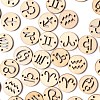 120pcs 12 Styles Unfinished Natural Poplar Wood Links Connectors WOOD-LS0001-05-5