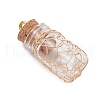 Glass Jar Glass Bottles Pendants PALLOY-JF03641-3
