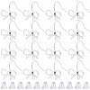 SOFPLATE 28Pcs Bowknot Shape Brass Earring Hook DIY-SP0001-06P-1