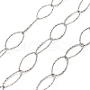 304 Stainless Steel Textured Cable Chains CHS-A016-07P-A-1