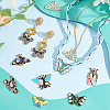   20Pcs 10 Styles Insect Series Alloy Enamel Pendants ENAM-PH0002-83-5