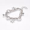 304 Stainless Steel Multi-strand Bracelets BJEW-K156-38P-1