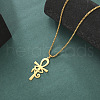 Egyptian 304 Stainless Steel Eye of Ra Ankh Cross Pendant Box Chain Necklaces FS-WG026EA-02-1