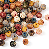 100Pcs 10 Colors Painted Natural Wood Beads WOOD-TA0001-59-4
