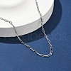 304 Stainless Steel Peanut Link Chain Necklaces for Women NJEW-U050-03P-2