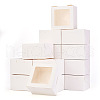 Square Paper Biscuit Boxes with Square Clear Window CON-TAC0001-12B-01-2