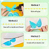 GOMAKERER 40Pcs 8 Colors Sparkling Cloth Cabochons FIND-GO0001-86-3