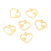 304 Stainless Steel Charms STAS-O142-42G-1