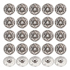 GOMAKERER 30Pcs Zinc Alloy Shank Buttons BUTT-GO0001-01-1