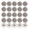 GOMAKERER 30Pcs Zinc Alloy Shank Buttons BUTT-GO0001-01-1