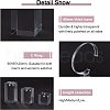 Olycraft Transparent Plastic Wrist Watch Display Holder ODIS-OC0001-40-5
