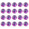 Half Round/Dome Tree Pattern Glass Flatback Cabochons for DIY Projects GGLA-YW0001-14H-1
