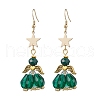 Angel Star Handmade Glass Seed Beads & Glass Dangle Earrings for Women EJEW-MZ00393-08-2