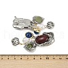 Elephant Alloy Plastic Dangle Stud Earrings EJEW-Q035-01AS-4
