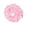 Faceted Natural Rose Quartz Gemstone Bead Strands G-J331-02-8mm-8