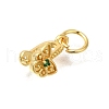Rack Plating Brass Micro Pave Cubic Zirconia Ice Pick Pinch Bails KK-F883-15G-2