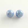 AB Color Plated Acrylic Round Beads SACR-Q109-10mm-M-2