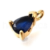 Brass Micro Pave Cubic Zirconia Pendants KK-D356-08G-G-2