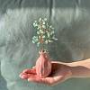 Mother's Day Natural Green Aventurine Chips Tree Decorations DJEW-P017-A04-1