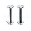 Heart Stainless Steel Internally Threaded Labrets WG955BE-02-1